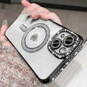 Bling Crystal Clear MagSafe Case for iPhone 15 Pro Max