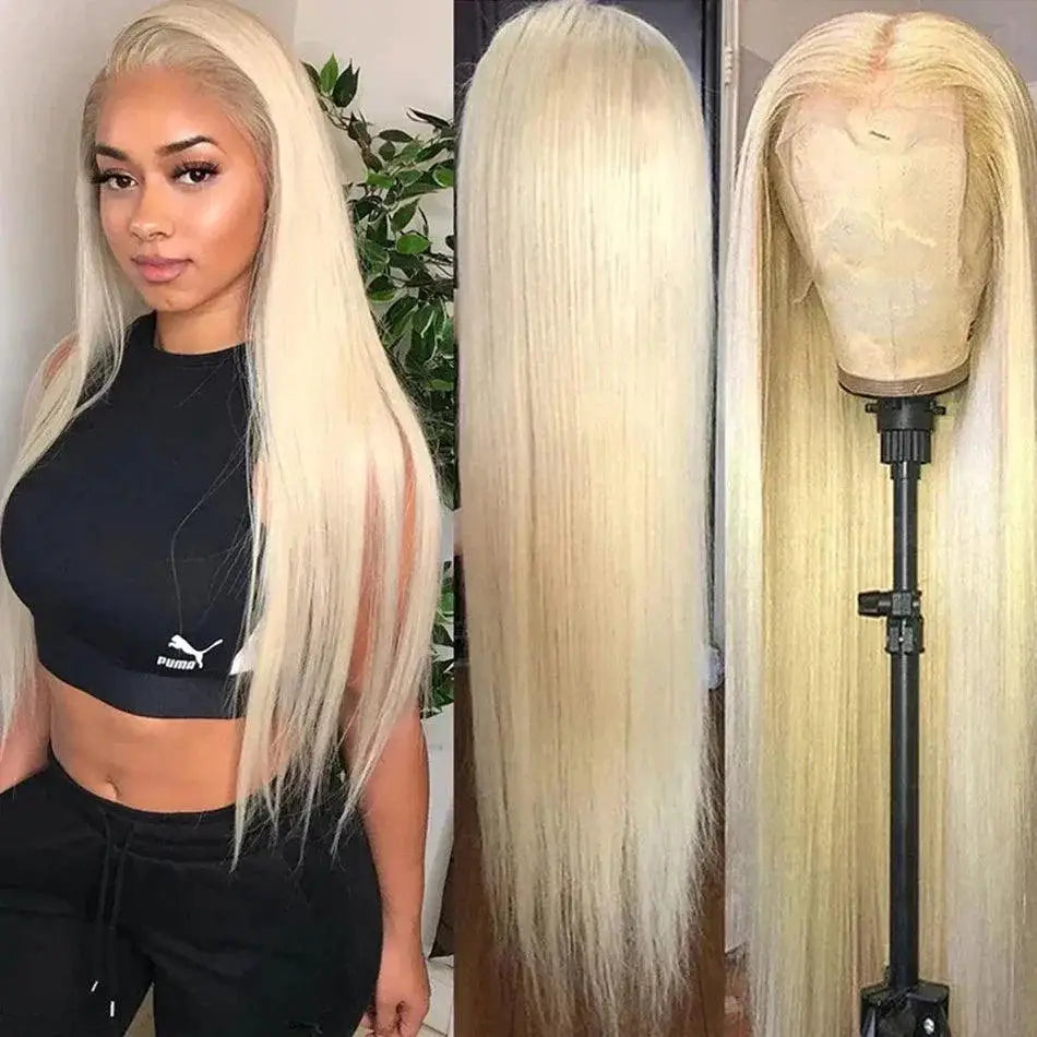 Blonde HD Lace Front Wig Luxurious Brazilian Hair Style