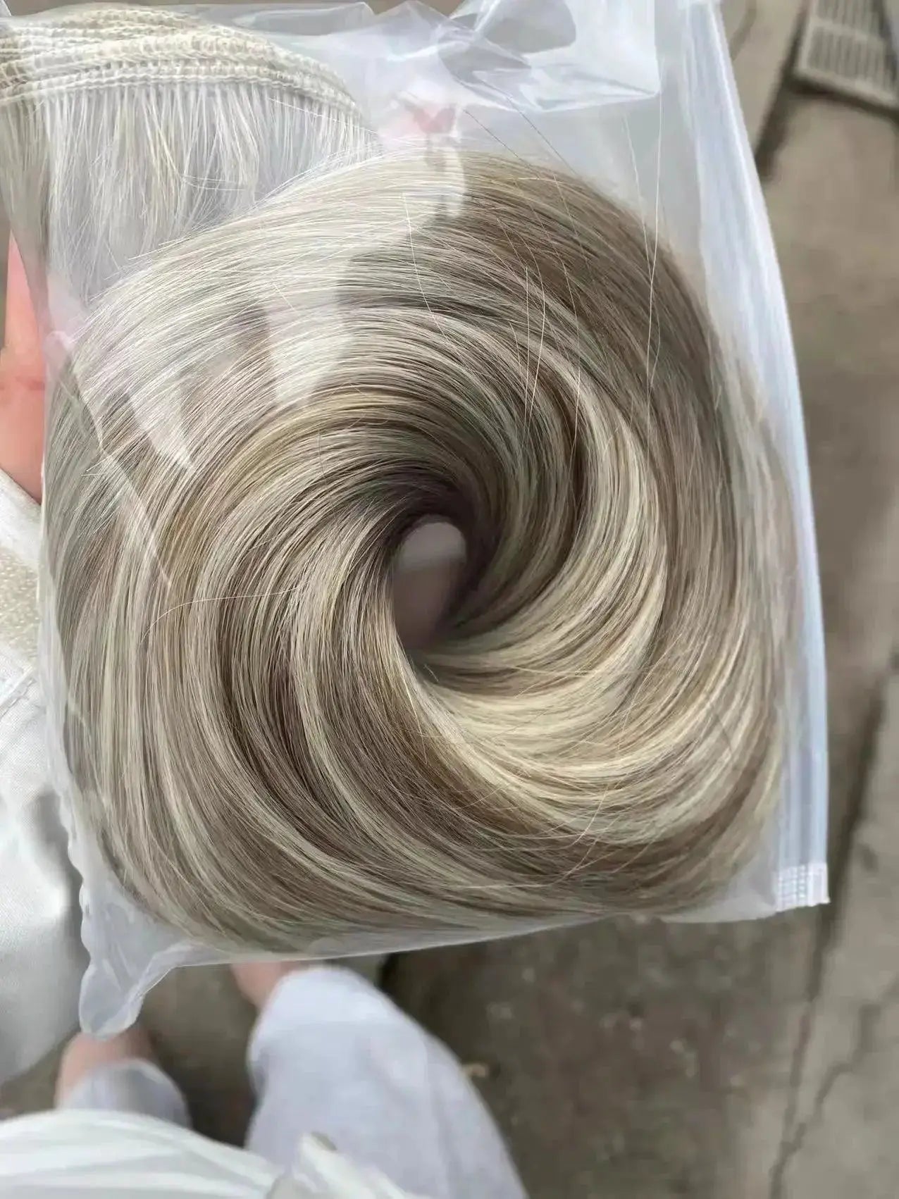 Blonde Straight Hair Bundles Heat Resistant Extensions