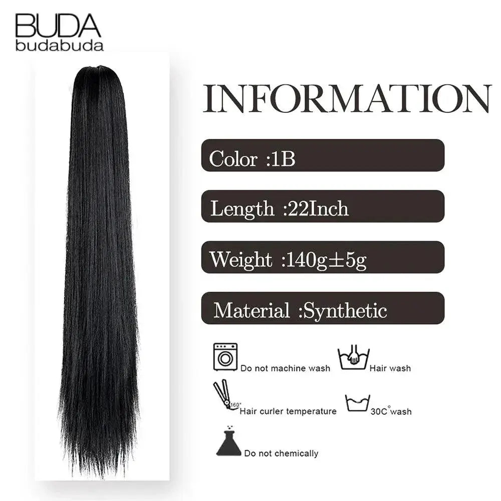 Blonde Synthetic Ponytail Effortless Wave Hairpiece 22 Inch
