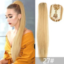 Blonde Synthetic Ponytail: Effortless Wave Hairpiece 22 Inch