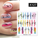 Blooming Butterfly Floral Nail Art Sticker Easy Application