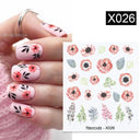 Blooming Butterfly Floral Nail Art Sticker Easy Application