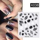 Blooming Butterfly Floral Nail Art Sticker Easy Application
