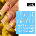 Blooming Butterfly Floral Nail Art Sticker Easy Application