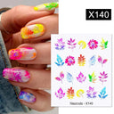Blooming Butterfly Floral Nail Art Sticker Easy Application