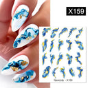 Blooming Butterfly Floral Nail Art Sticker Easy Application