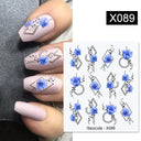 Blooming Butterfly Floral Nail Art Sticker Easy Application