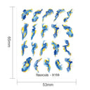 Blooming Butterfly Floral Nail Art Sticker Easy Application