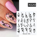 Blooming Butterfly Floral Nail Art Sticker Easy Application