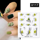 Blooming Butterfly Floral Nail Art Sticker Easy Application