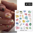 Blooming Butterfly Floral Nail Art Sticker Easy Application
