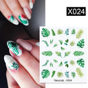 Blooming Butterfly Floral Nail Art Sticker Easy Application