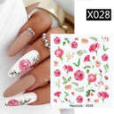 Blooming Butterfly Floral Nail Art Sticker Easy Application