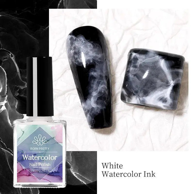 Blossoming Watercolor Nail Art Gel Polish Kit for Designs