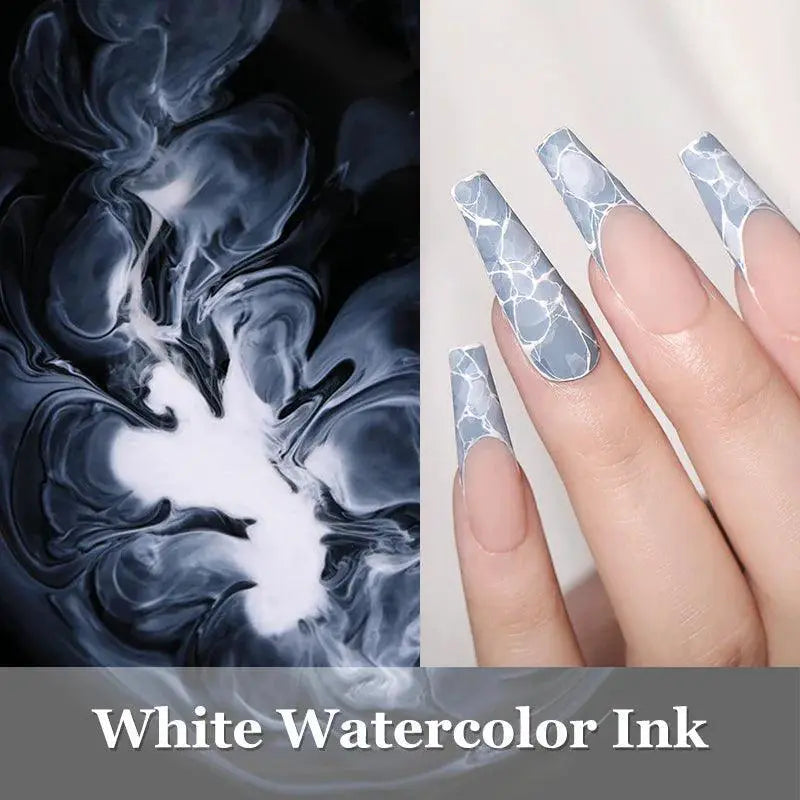 Blossoming Watercolor Nail Art Gel Polish Kit for Designs