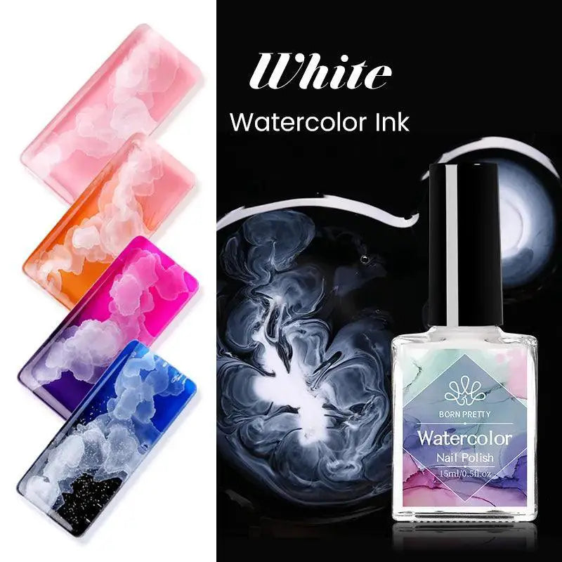 Blossoming Watercolor Nail Art Gel Polish Kit for Designs