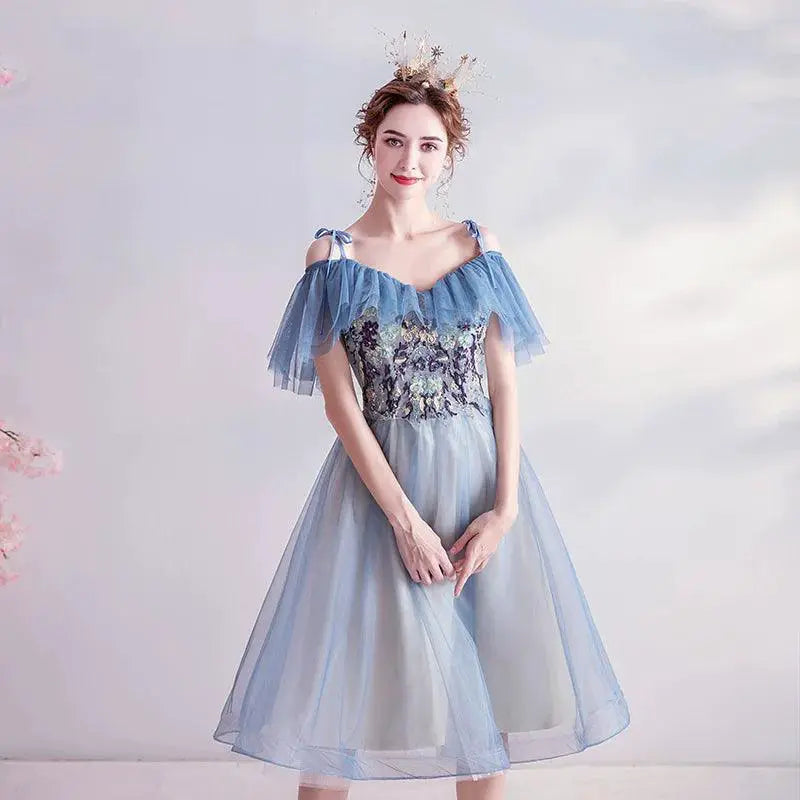 Blue Elegance Angel Wedding Dress Limited Time Offer