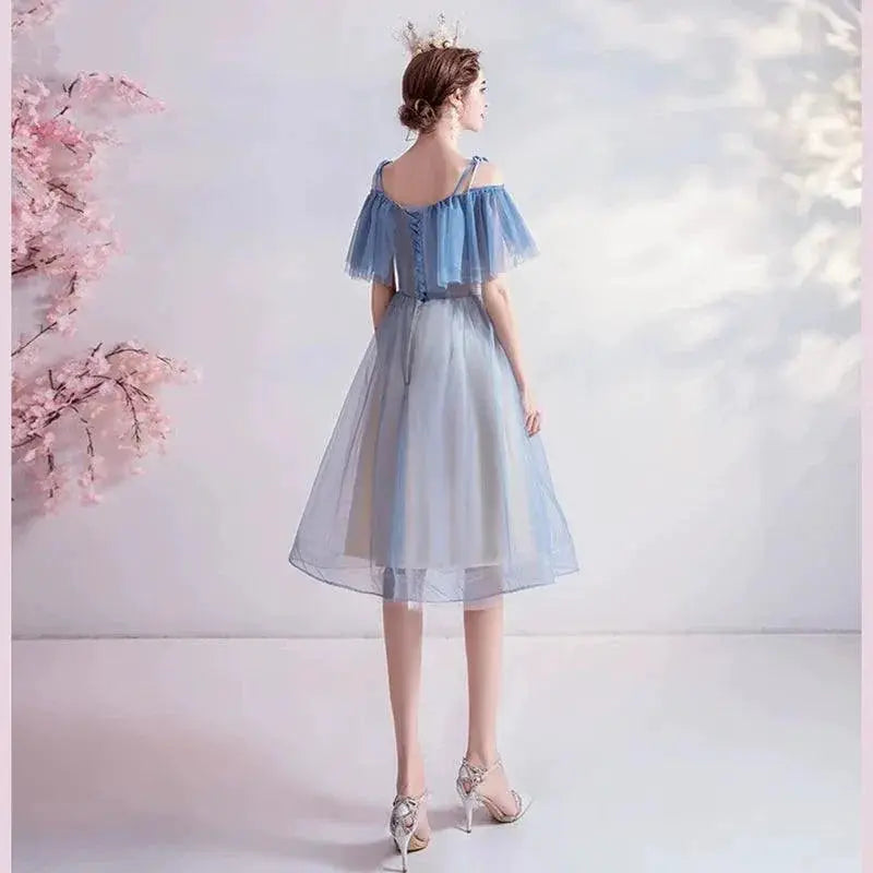 Blue Elegance Angel Wedding Dress Limited Time Offer
