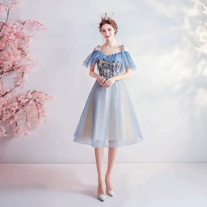 Blue Elegance Angel Wedding Dress Limited Time Offer