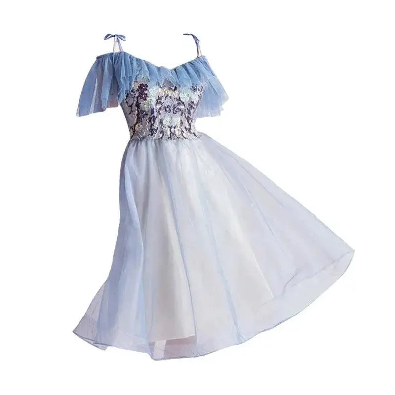 Blue Elegance Angel Wedding Dress Limited Time Offer