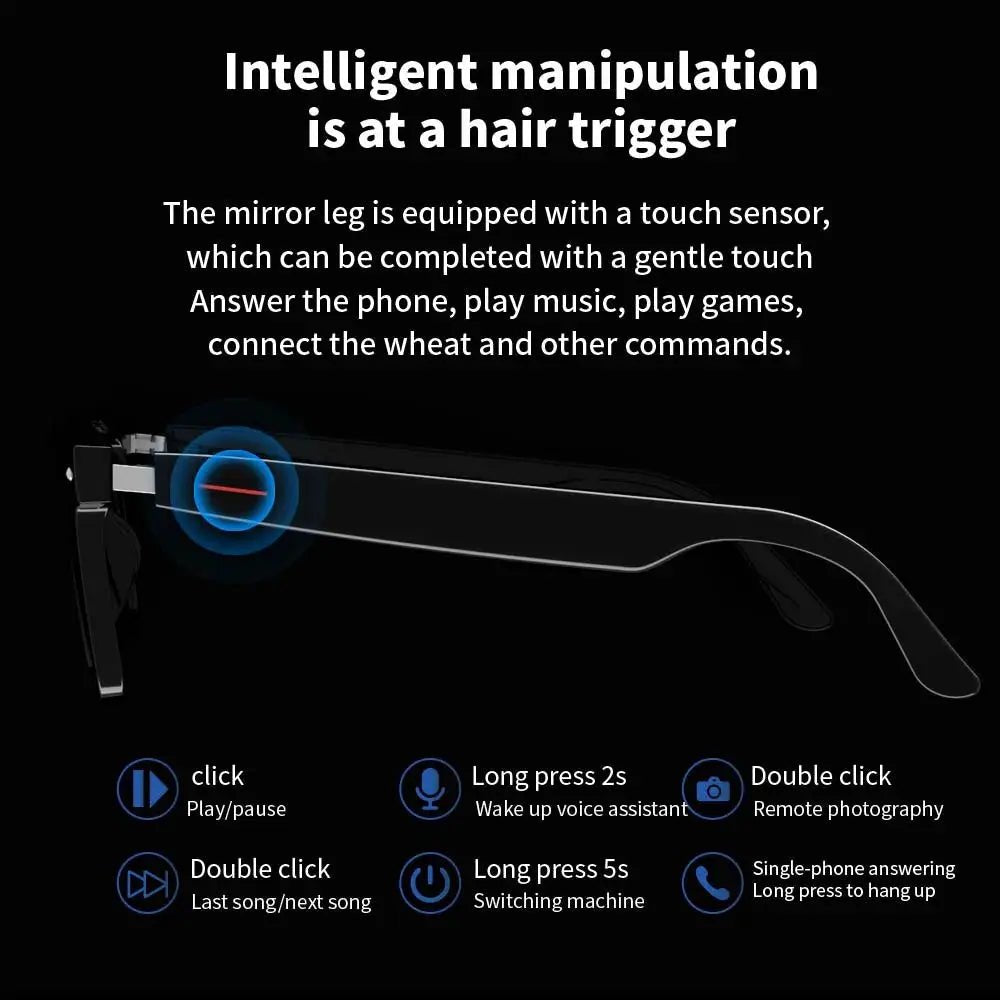 Blue Light Smart Glasses for Eye Care