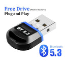 Bluetooth 5.3 USB Adapter for PC Connect Up to 5 Devices