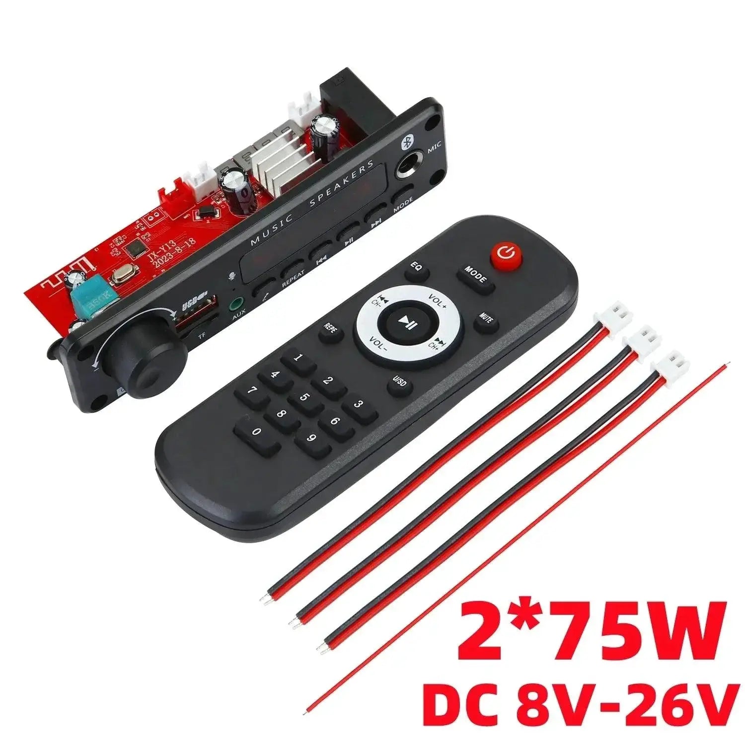 Bluetooth Amplifier Board Karaoke Microphone Car Audio