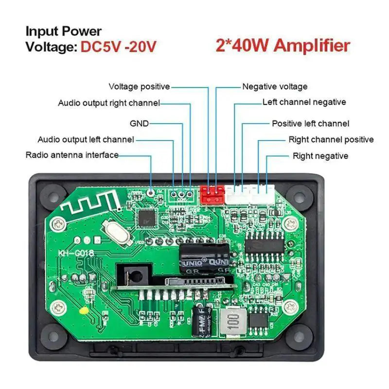 Bluetooth Amplifier MP3 Decoder Board Enhanced Wireless