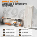 Bluetooth Dual-Mode Keyboard for Ultimate Typing Performance