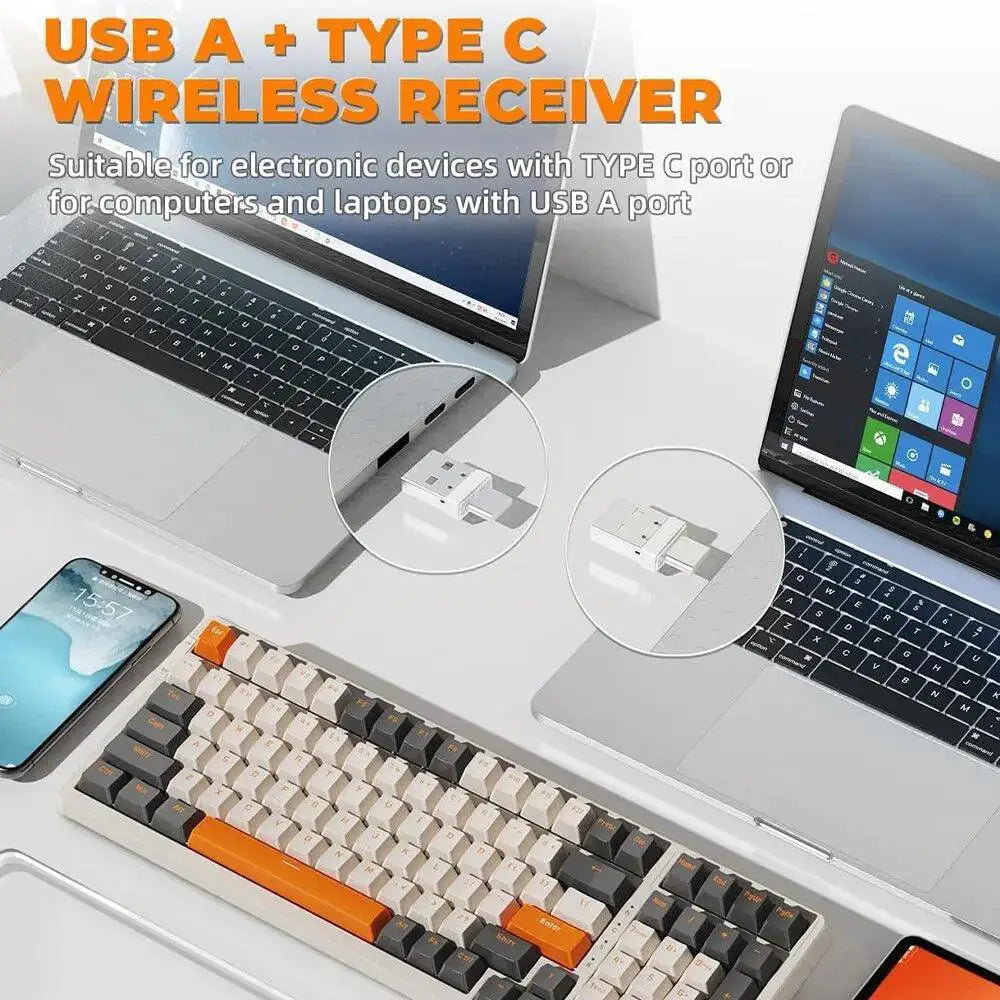 Bluetooth Dual Mode Keyboard For Ultimate Typing Performance