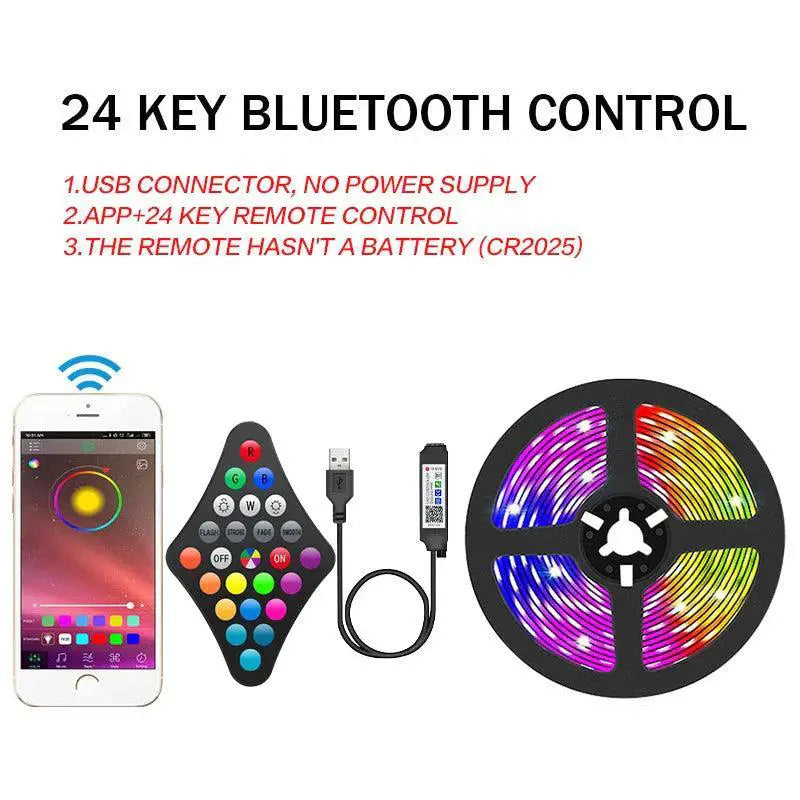 Bluetooth RGB LED Strip Lights Smart Color Changing Solution
