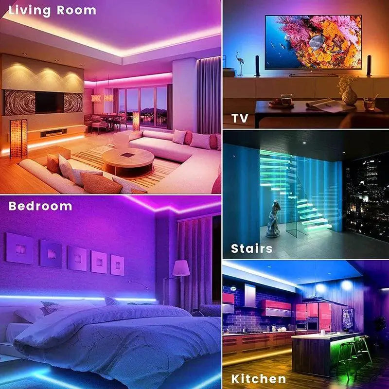 Bluetooth RGB LED Strip Lights Smart Color Changing Solution