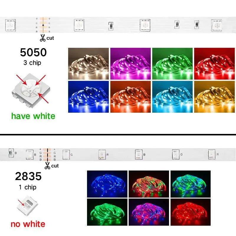 Bluetooth RGB LED Strip Lights Smart Color Changing Solution