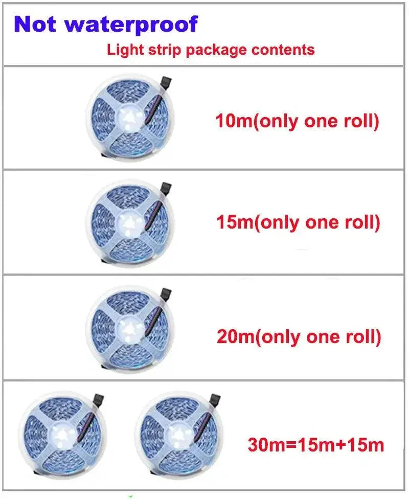 Bluetooth RGB Music Sync LED Strip Lights for Holiday Decor