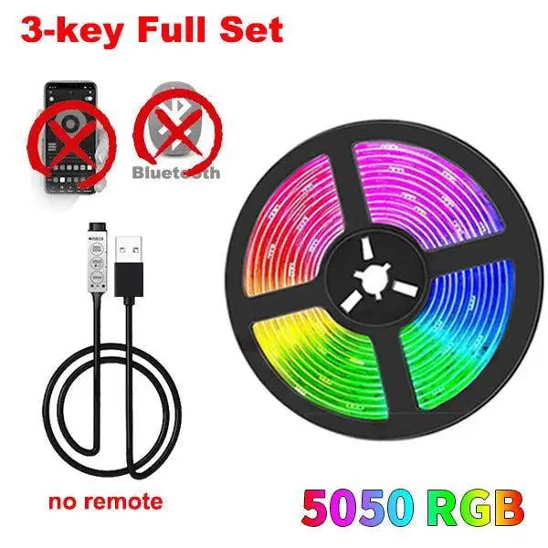 Bluetooth RGB Music Sync LED Strip Lights for Holiday Decor