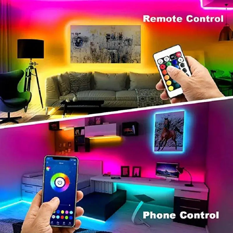 Bluetooth RGB Music Sync LED Strip Lights for Holiday Decor
