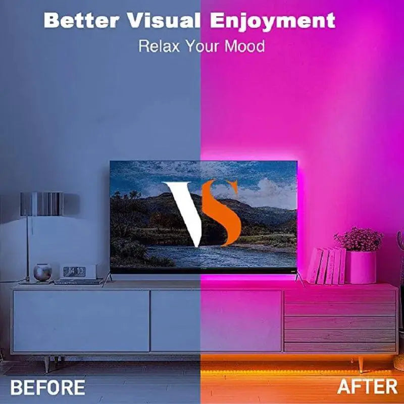 Bluetooth RGB Music Sync LED Strip Lights for Holiday Decor