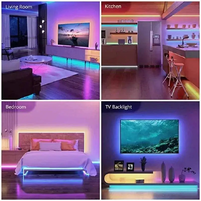 Bluetooth RGB Music Sync LED Strip Lights for Holiday Decor