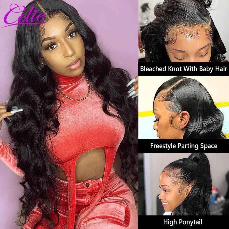 Body Wave Glueless Lace Front Wig Celie 5x5 HD Hair