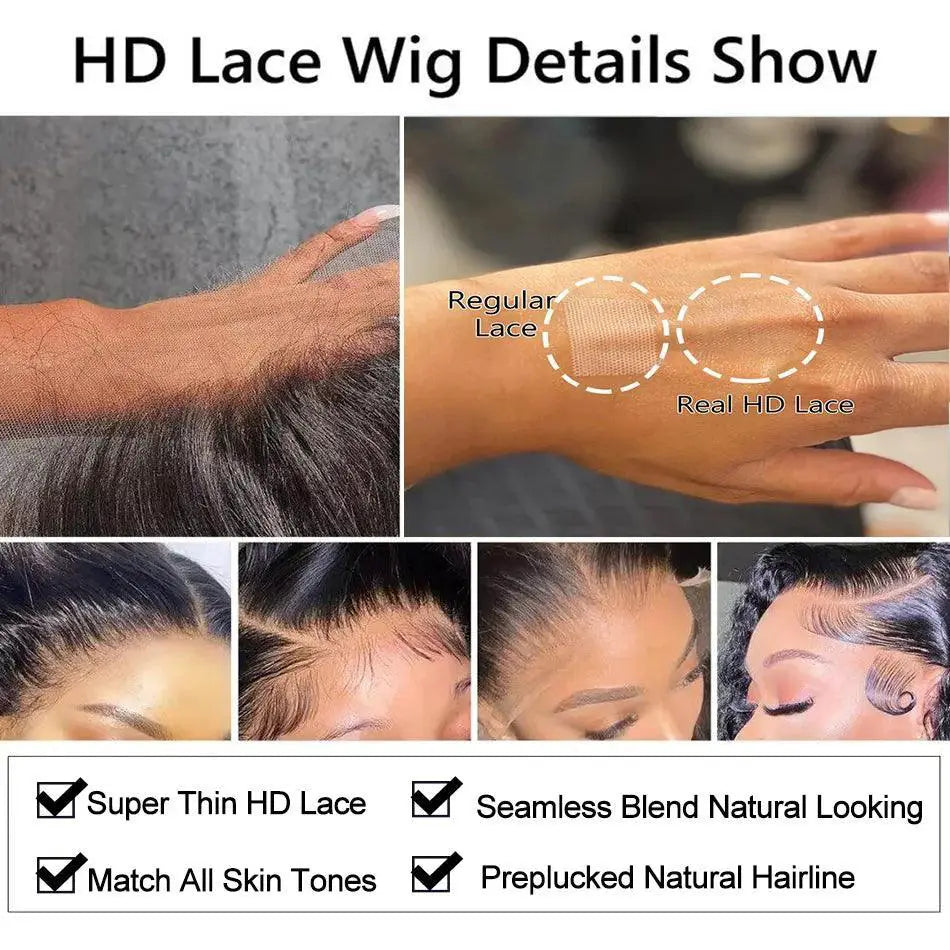 Body Wave Glueless Lace Front Wig Celie 5x5 HD Hair