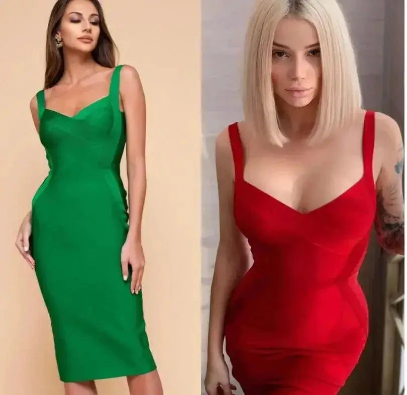 Bodycon Bandage Dress Elegant Evening Vestidos Fit