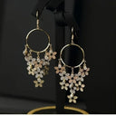 Bohemian Floral Fringe Pendant Earrings All Seasons