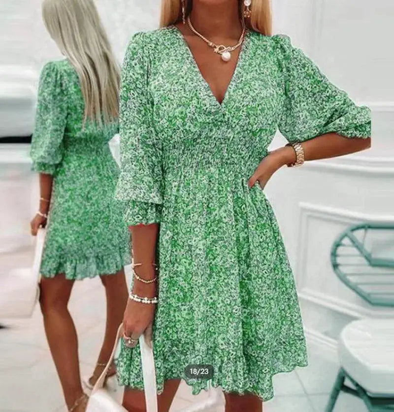 Bohemian Flower Dress Fragrant Style Versatile Chic