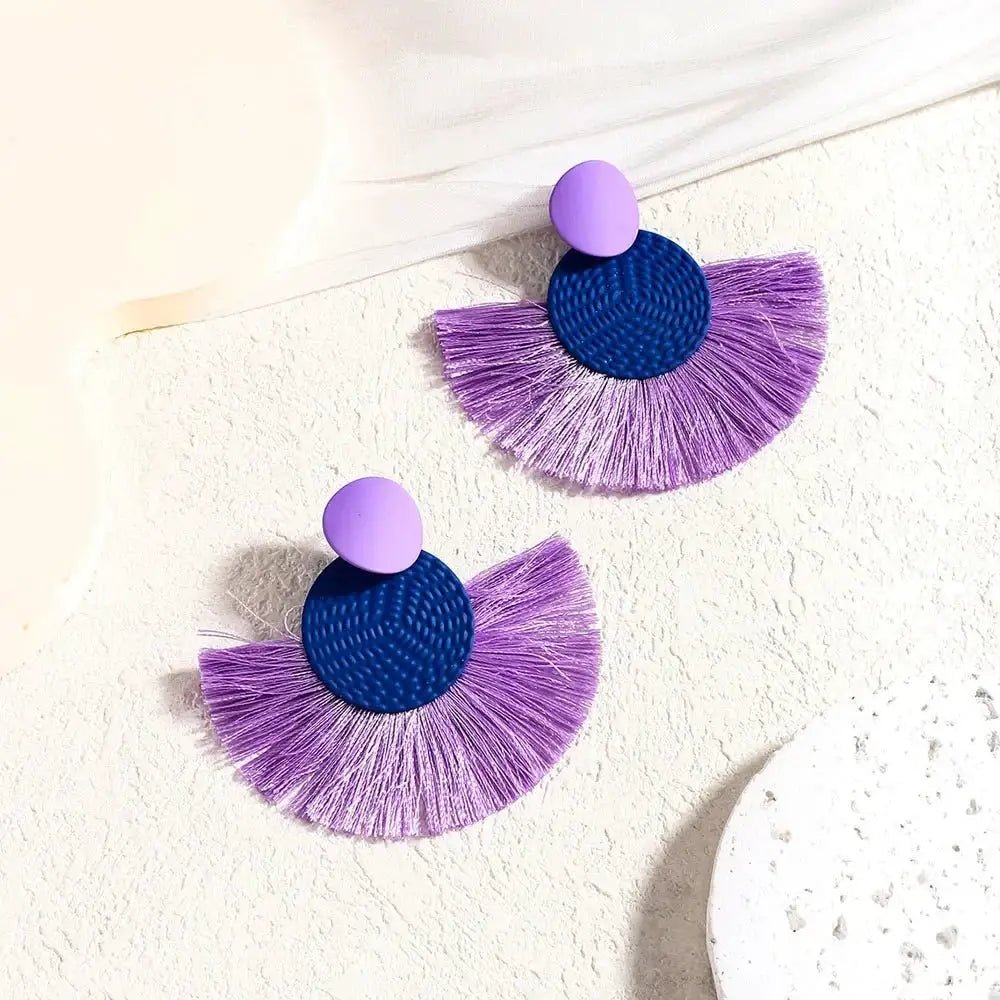 Bohemian Fringe Earrings Vintage Style Jewelry Daily Wear
