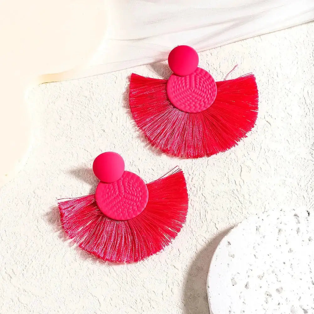Bohemian Fringe Earrings Vintage Style Jewelry Daily Wear