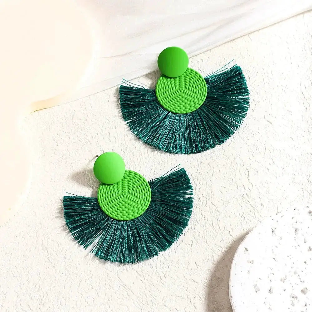 Bohemian Fringe Earrings Vintage Style Jewelry Daily Wear