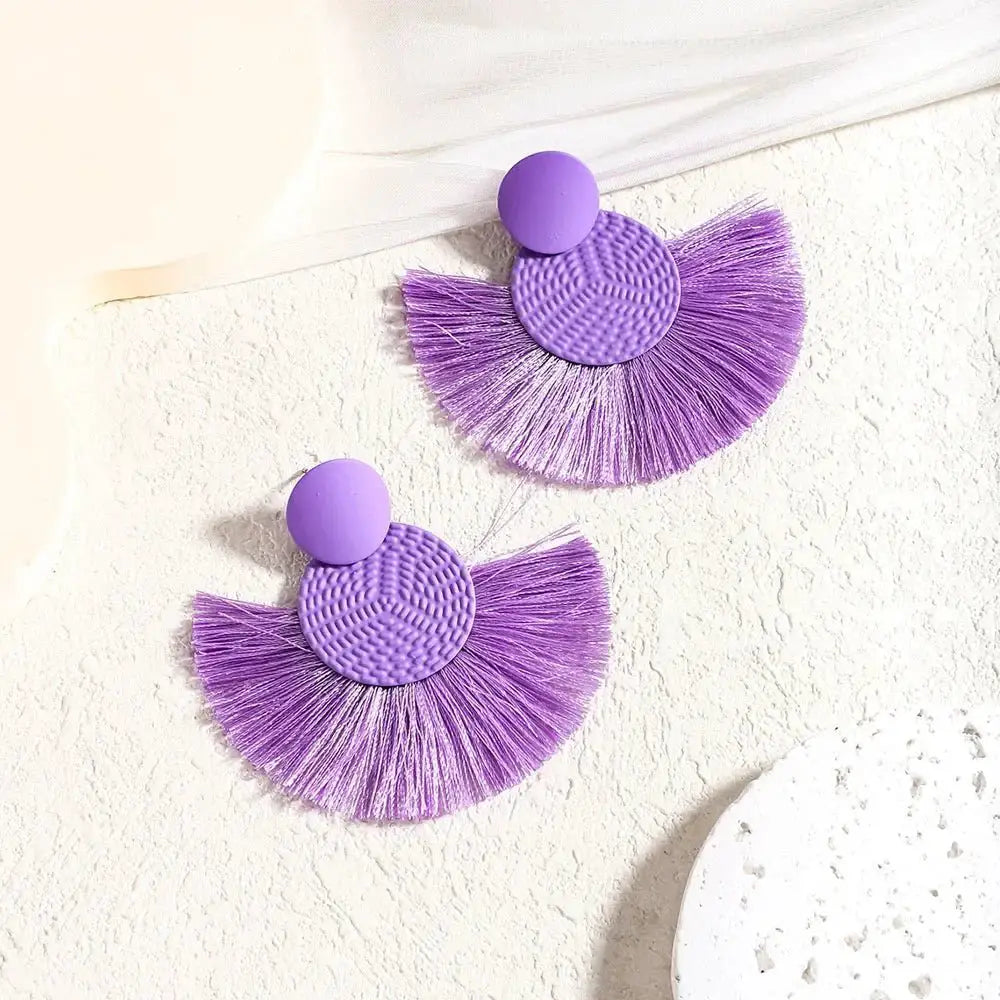 Bohemian Fringe Earrings Vintage Style Jewelry Daily Wear