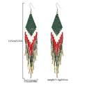 Lightweight Glass Fringe Earrings Daily