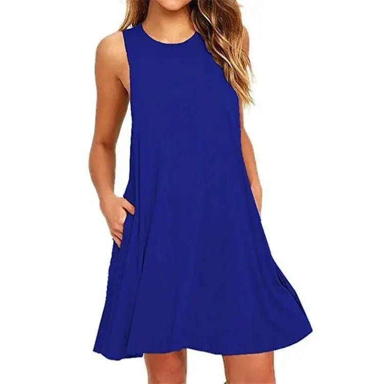 Bohemian Summer T Shirt Dress Chic Beach Cover Up Style